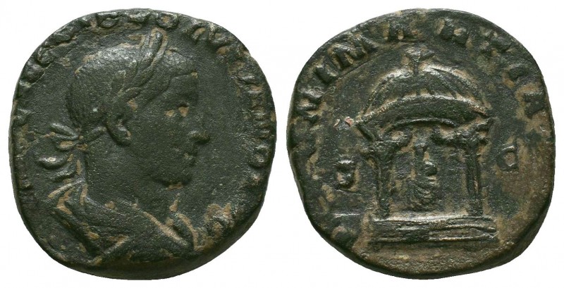 Volusian - Sestertius 252 AD. Obv: IMP CAE C VIB VOLVSIANO AVG legend with laure...
