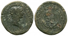 Trajan. A.D. 98-117. AE
Condition: Very Fine

Weight: 8.50 gr
Diameter: 26 mm