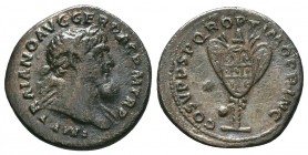 Trajan, 98 - 117 AD. Silver Denarius RARE!!
IMP TRAIANO AVG GER DAC P M TR P
COS V PP SPQR OPTIMO PRINC
Condition: Very Fine

Weight: 3.44 gr
Diameter...