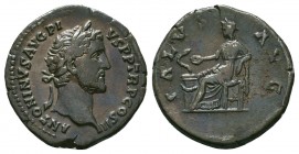 ANTONINUS PIUS (138-161). Silver Denarius. Rome.
Condition: Very Fine

Weight: 2.83 gr
Diameter: 18 mm