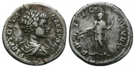 Geta (209-211 AD). AR Denarius
Condition: Very Fine

Weight: 3.18 gr
Diameter: 18 mm