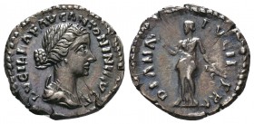 Lucilla AD 164-169. Rome
Denar AR
LVCILLAE AVG ANTONINI AVG F, draped bust right / DIANA LVCIFERA, Diana standing left, holding torch with both hands....