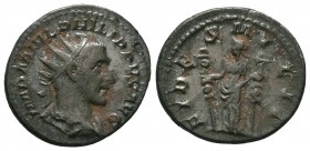 Philippus I. (244-249 AD). AR Antoninianus
Condition: Very Fine

Weight: 4.26 gr
Diameter: 23 mm