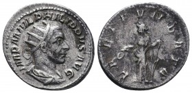 Philippus I. (244-249 AD). AR Antoninianus
Condition: Very Fine

Weight: 4.27 gr
Diameter: 23 mm