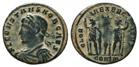 Constans (337-350 AD). AE silvered Follis
Condition: Very Fine

Weight: 1.72 gr
Diameter: 17 mm