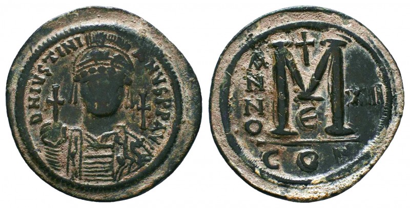 Justinian I. AE Follis, 527-565 AD.
Condition: Very Fine

Weight: 22.22 gr
Diame...