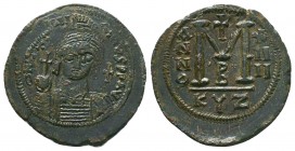 Justinian I. AE Follis, 527-565 AD.
Condition: Very Fine

Weight: 23.51 gr
Diameter: 42 mm