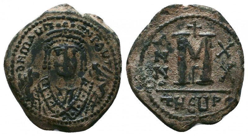 Maurice Tiberius. 582-602. Æ Follis 
Condition: Very Fine

Weight: 11.38 gr
Diam...