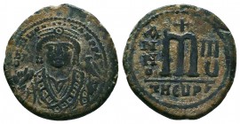 Maurice Tiberius. 582-602. Æ Follis 
Condition: Very Fine

Weight: 11.77 gr
Diameter: 29 mm