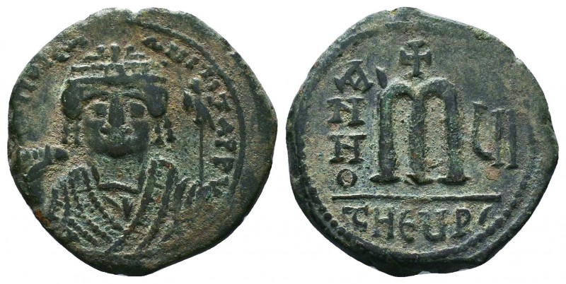 Maurice Tiberius. 582-602. Æ Follis 
Condition: Very Fine

Weight: 12.55 gr
Diam...