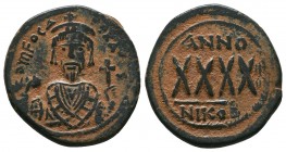 Phocas. 602-610. Æ Follis
Condition: Very Fine

Weight: 11.83 gr
Diameter: 32 mm