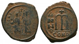 Phocas, Leontia 602-610. Æ Follis
Condition: Very Fine

Weight: 10.98 gr
Diameter: 32 mm