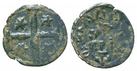 Extremely RARE Manuel II. Palaiologos, 1391 - 1425 AD. AE Tornese
Condition: Very Fine

Weight: 0, 5 gr
Diameter: 14 mm