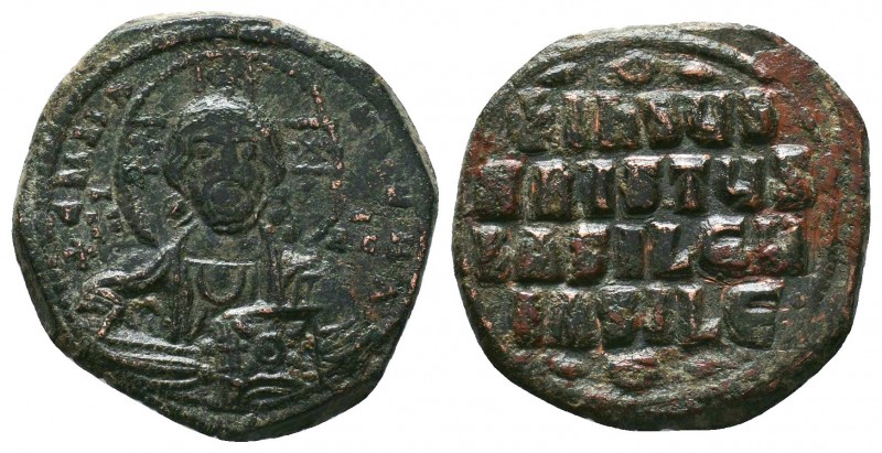 Anonymous Folles. Time of Basil II & Constantine VIII, circa 976-1025. Æ Follis ...