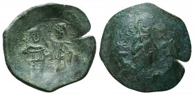 ALEXIOS III ANGELOS-COMNENOS (1195-1203). Constantinople. Trachy.
Condition: Very Fine

Weight: 3.60 gr
Diameter: 26 mm