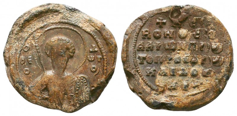 Seal of Aaron proedros and doux(ca 12th cent.)
Saint martyr Theodoros/inscriptio...