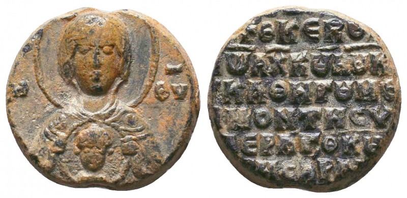 Seal of Ioannes monk and kouboukleisios(ca11th/12thcent.)
Bust of the Mother of ...