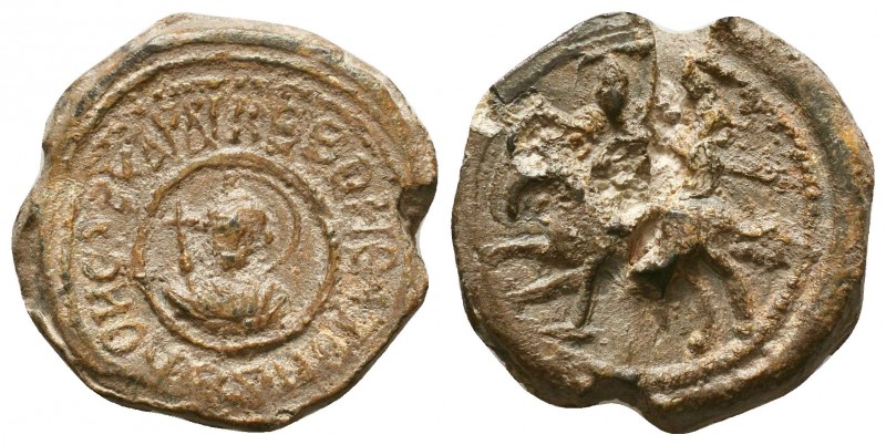 Crusaders lead seal of Edessa, Probably Baldwin
Condition: Very Fine

Weight: 17...