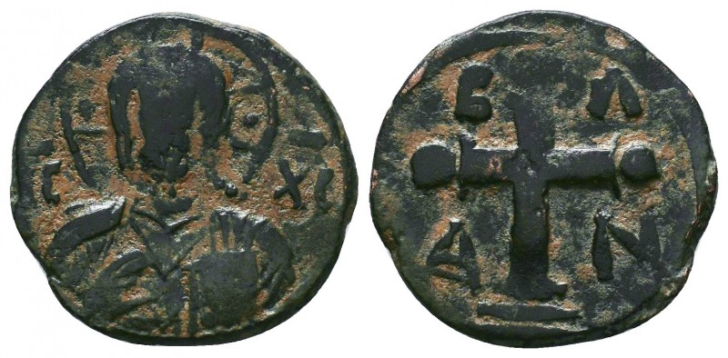 CRUSADERS. Edessa. Baldwin I, 1098-1100. Follis. IC -XC Nimbate and draped bust ...