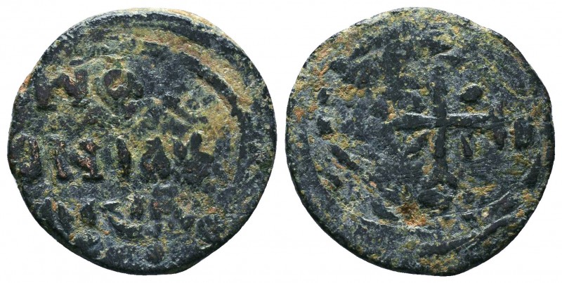 CRUSADERS, Edessa. Richard of Salerno. Regent, 1104-1108. Æ Follis (26mm, 8.21g)...