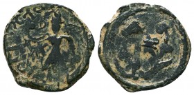 CRUSADERS. Edessa. Baldwin II, second reign, 1108-1118. Follis 
Condition: Very Fine

Weight: 4.60 gr
Diameter: 23 mm