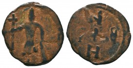 CRUSADERS. Edessa. Baldwin II, second reign, 1108-1118. Follis 
Condition: Very Fine

Weight: 3.86 gr
Diameter: 22 mm