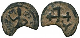 CRUSADERS. Edessa. Baldwin II, second reign, 1108-1118. Follis 
Condition: Very Fine

Weight: 2.71 gr
Diameter: 22 mm