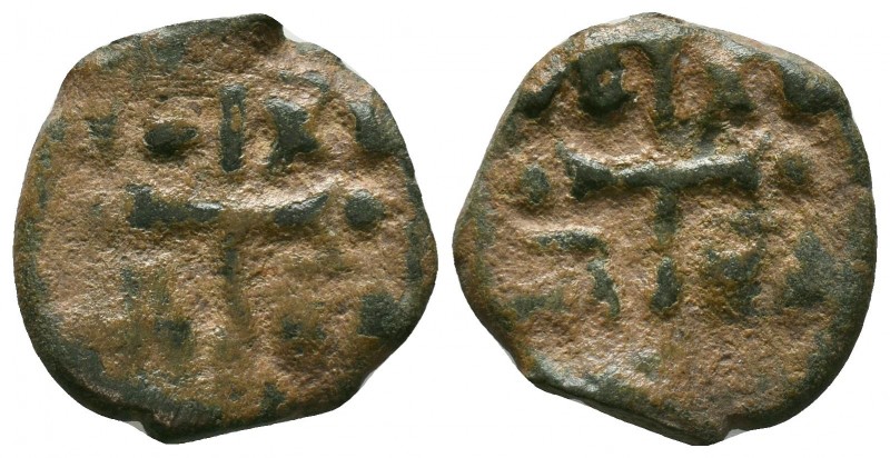 CRUSADERS. Antioch. Anonymous, 1120-1140. Ae Very RARE Coin!
Condition: Very Fin...