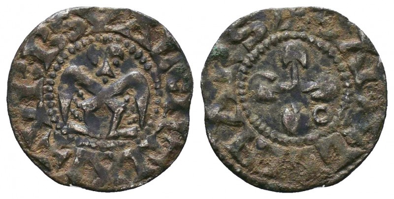 CRUSADER ANTIOCH, AR Denier, 
Condition: Very Fine

Weight: 1 gr
Diameter: 17 mm