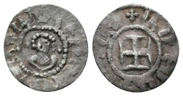 Cilician Armenia, Levon V (1373-1375). AR Obol 
Condition: Very Fine

Weight: 0.60 gr
Diameter: 14 mm