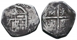 KingS of Spain, 1665-1700. AR 
Condition: Very Fine

Weight: 7.02 gr
Diameter: 23 mm