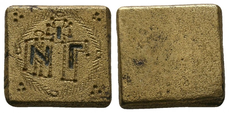 Byzantine Weight, Ae
Condition: Very Fine

Weight:12,91gr
Diameter: 42mm
