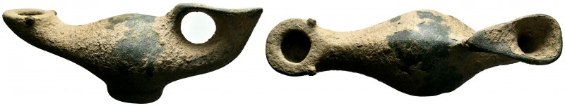 Byzantine Oil Lamp, Ae
Condition: Very Fine

Weight:200gr
Diameter: 145mm
