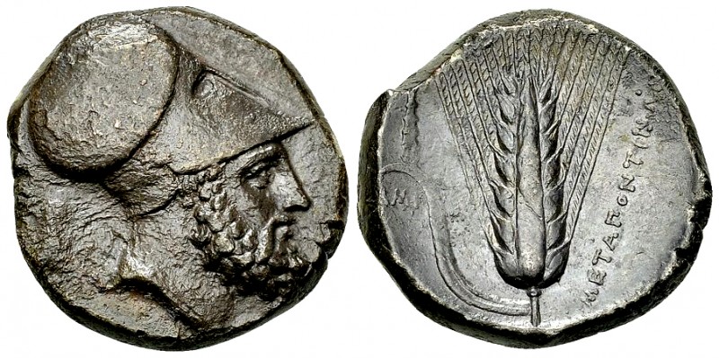 Metapontum AR Distater, c. 340-330 BC 

Lucania, Metapontum. AR Distater (24 m...
