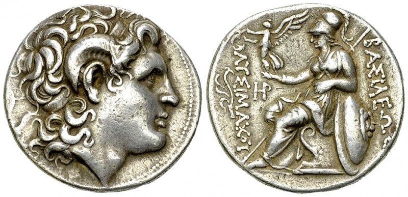 Lysimachos AR Tetradrachm, Lampsakos 

Kings of Thrace. Lysimachos (323-281 BC...