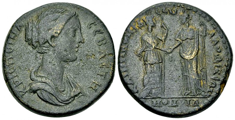 Crispina AE Tetrassarion, Laodicea 

Commodus (177-192 AD) for Crispina. AE Te...