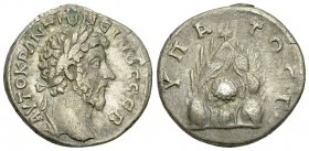 Marcus Aurelius AR Didrachm, Caesarea 

Marcus Aurelius (161-180 AD). AR Didrachm (20-21 mm, 6.50 g), Cappadocia, Caesaraea-Eusebia, 161-166.
Obv. ...