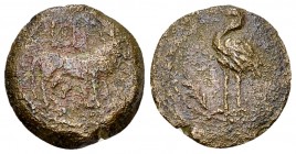 Julio-Claudian period AE Dichalkon, Apis bull/Ibis 

Julio-Claudian period, perhaps under Gaius (Caligula). AE Dichalkon (15 mm, 1.83 g), Alexandria...
