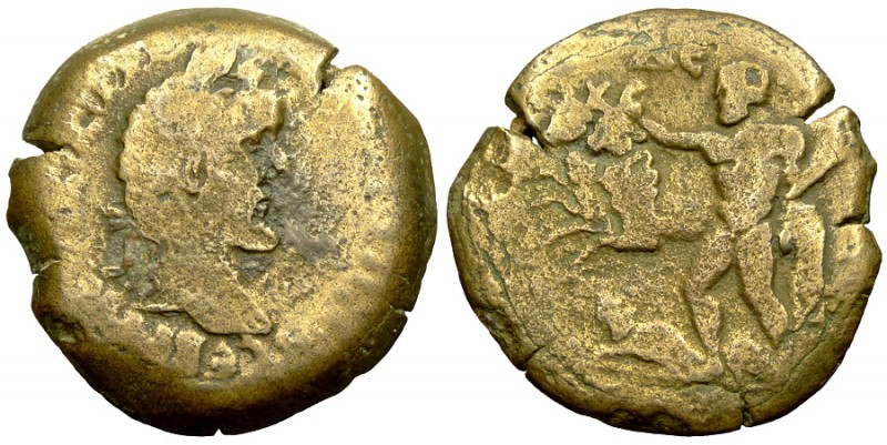 Antoninus Pius AR Drachm, Herakles and the oxen of Geryon reverse 

Antoninus ...