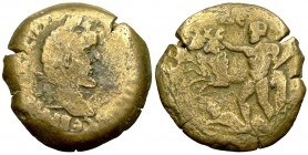 Antoninus Pius AR Drachm, Herakles and the oxen of Geryon reverse 

Antoninus Pius (138-161 AD). AE Drachm (32 mm, 21.95 g), Alexandria, Egypt, 146-...