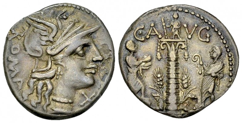 C. Minucius Augurinus AR Denarius, 135 BC 

C. Minucius Augurinus. AR Denarius...
