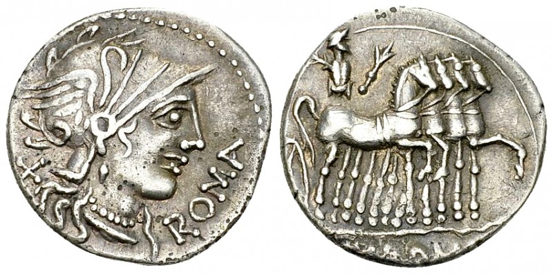 Cn. Domitius Ahenobarbus AR Denarius, 116 or 115 BC 

Cn. Domitius Ahenobarbus...