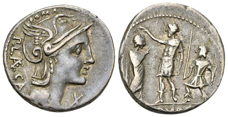 P. Porcius Laeca AR Denarius, 110/109 BC 

P. Porcius Laeca. AR Denarius (18-1...