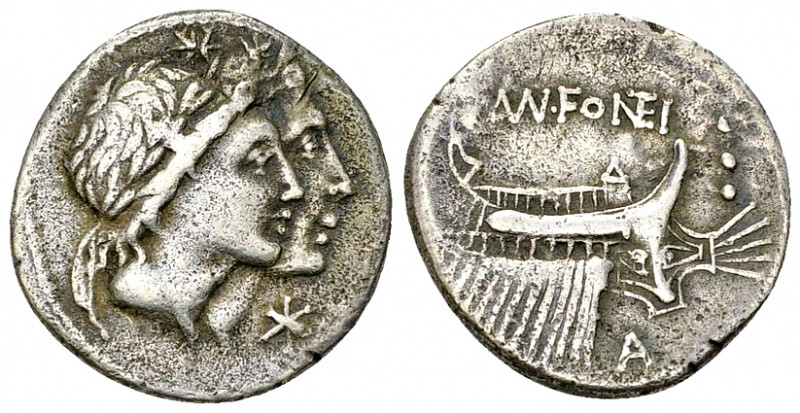 Mn. Fonteius AR Denarius, 108-107 BC 

Mn. Fonteius. AR Denarius (18-19 mm, 3....