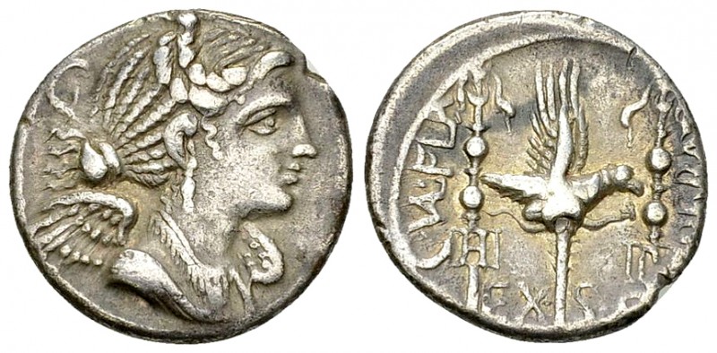 C. Valerius Flaccus AR Denarius, 82 BC 

C. Valerius Flaccus. AR Denarius (17 ...