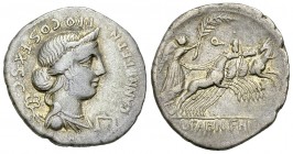 C. Annius AR Denarius, 82/81 BC 

C. Annius. AR Denarius (19-20 mm, 3.93 g), mint in Northern Italy, 82-81 BC.
 Obv. C·ANNI·T·F·T·N· PRO·COS·EX·S·C...