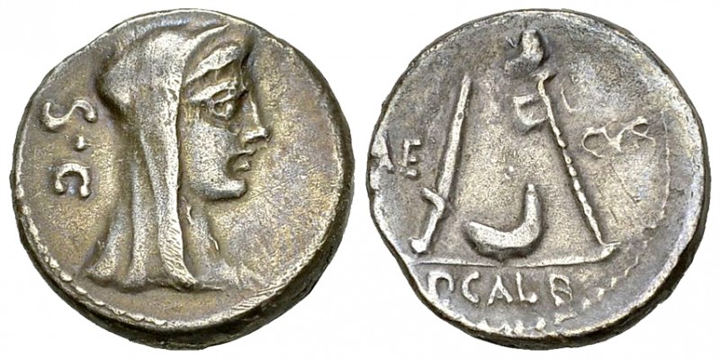 P. Sulpicius Galba AR Denarius, 69 BC 

P. Sulpicius Galba. AR Denarius (17 mm...