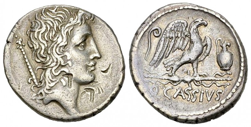 Q. Cassius Longinus AR Denarius, 55 BC 

Q. Cassius Longinus. AR Denarius (18-...
