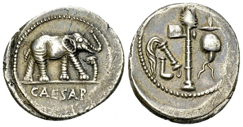 C. Iulius Caesar AR Denarius, 48/47 BC 

C. Julius Caesar. AR Denarius (19-20 ...