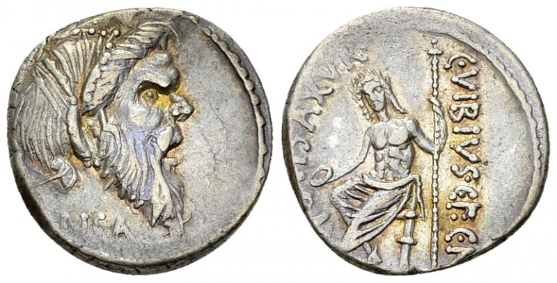 C. Vibius C.f. C.n. Pansa Caetronianus AR Denarius, 48 BC 

C. Vibius C.f. C.n...